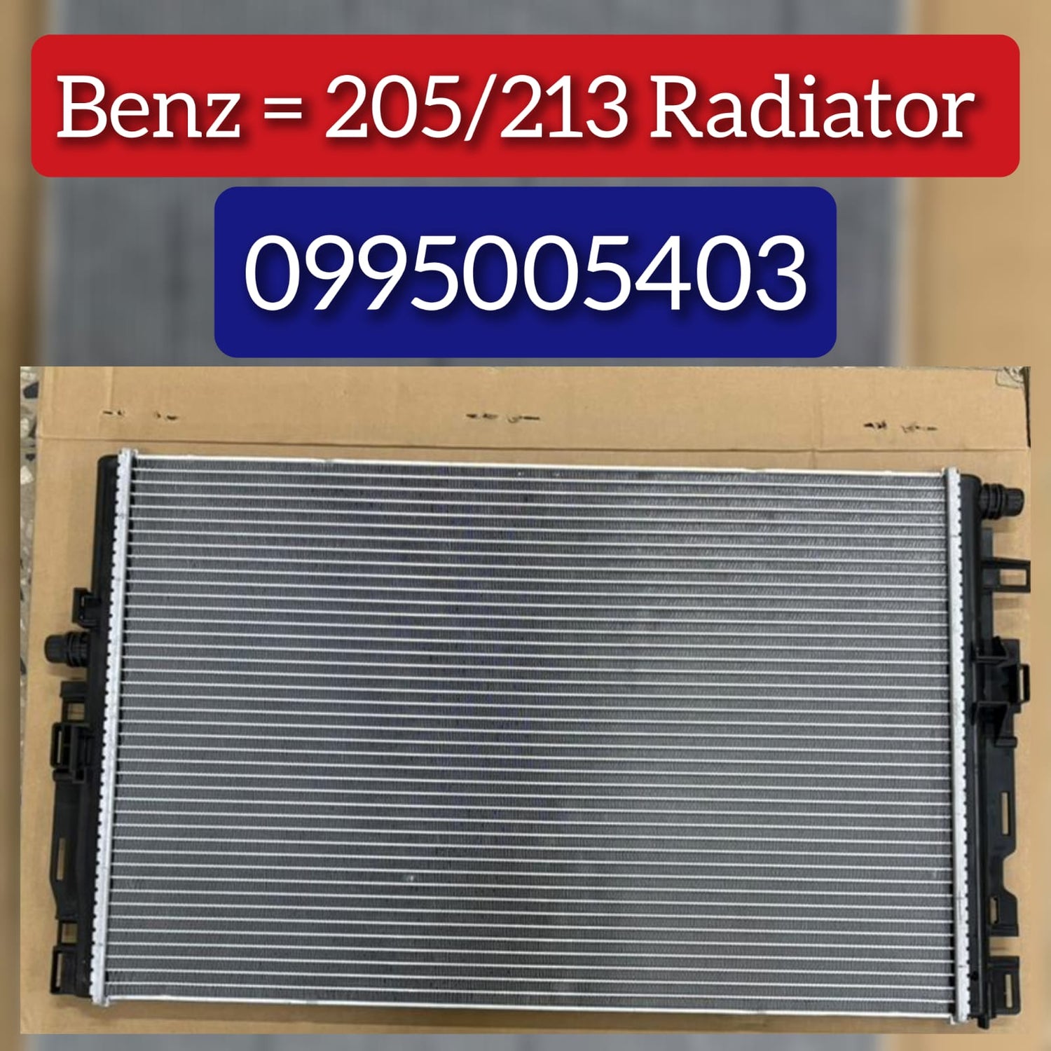 Radiator 0995005403 A0995005403 Compatible With Mercedes Benz 205/213