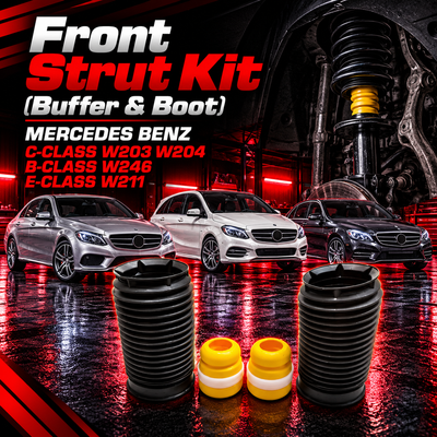 Front Strut Kit (Buffer & Boot )2123230392 & 2043230044 Compatible With MERCEDES BENZ C-CLASS W203  W204 &  B-CLASS W246 & E-CLASS W211