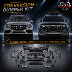 A To Z Compatible With Mercedes Benz Gls W167 X167 (2019-2024) Upgraded Facelift Body Kit Bumper Maybach Style CC-4962 (Shipping Cost Not Included In Price)