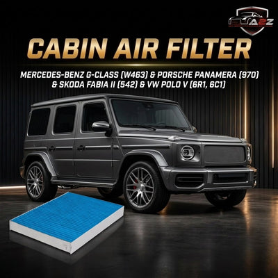 Cabin Air Filter 6Q0 819 653 & E961LB & LAO120 Compatible With MERCEDES-BENZ G-CLASS (W463) & PORSCHE PANAMERA (970) & SKODA FABIA II (542) & VW POLO V (6R1, 6C1) Tag 255