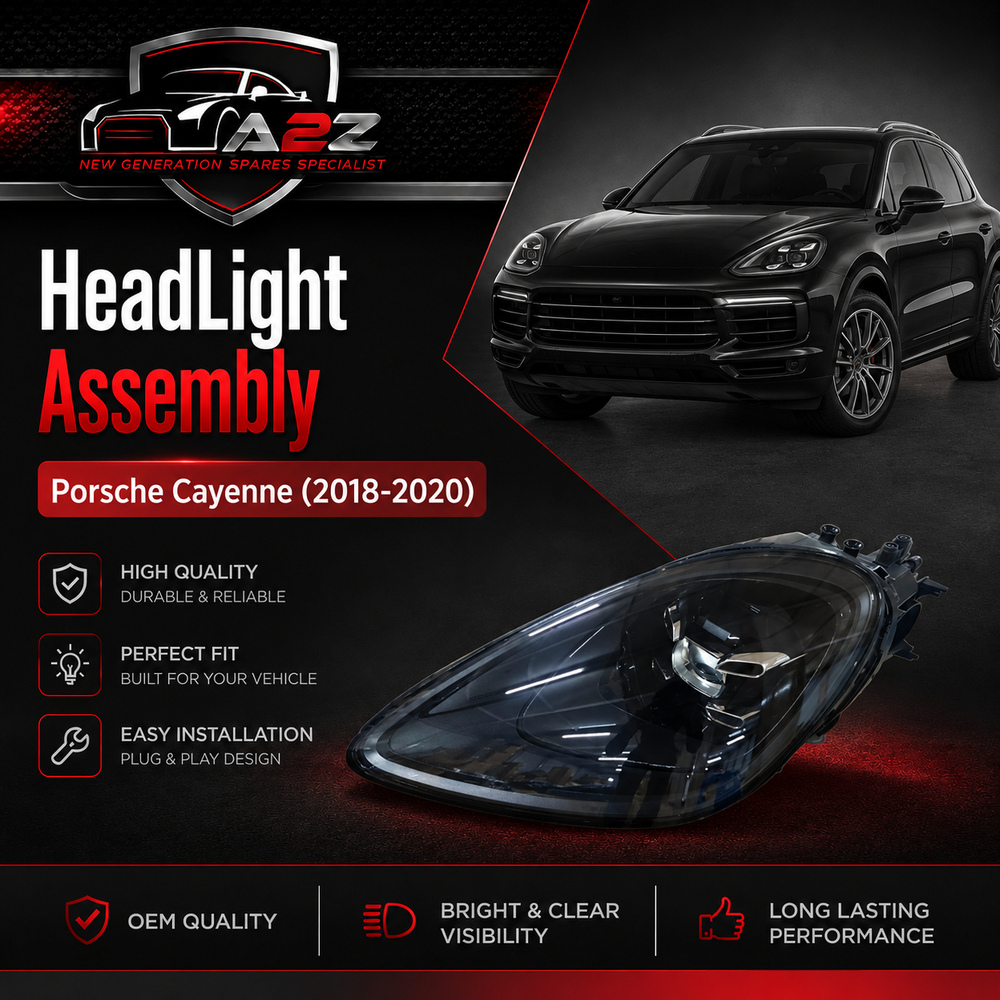 Low Profile Complete Headlight Assembly Left 9Y0941031M & Right 9Y0941032M Compatible With Porsche Cayenne (2018-2020) Tag No.254