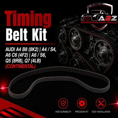 Timing Belt Kit CT1131K1 057109243M 03L109244D Compatible With AUDI A4 B8 (8K2) | A4 / S4, A6 C6 (4F2) | A6 / S6, Q5 (8RB), Q7 (4LB) (CONTINENTAL)