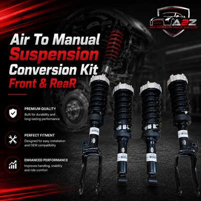 Air To Manual Suspension Conversion Kit Front & Rear (Set Of 4) Compatible With AUDI Q7 OLD Model