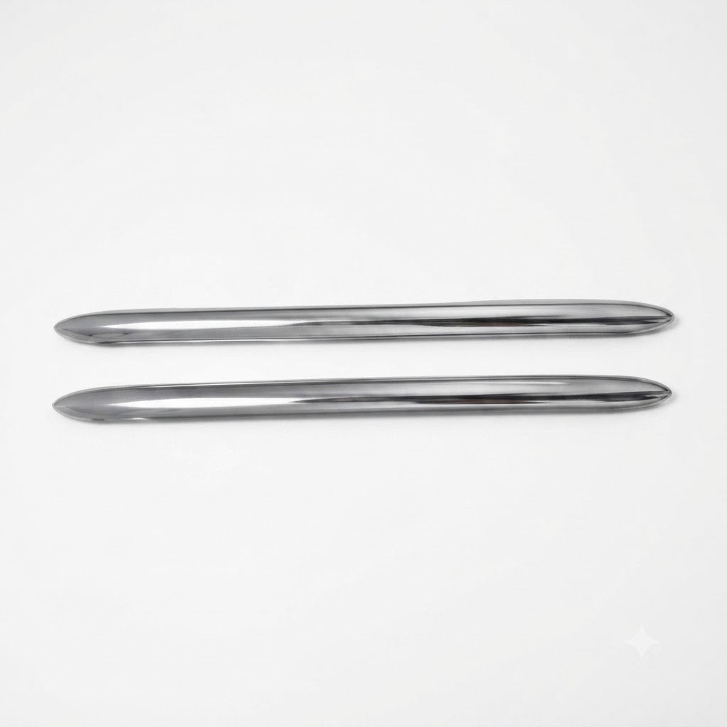 Front Door Chrome Left 51217231933 & Right 51217231932 Compatible With BMW 5 Series (F10) & 5 Gran Turismo (F07) & 7 Series (F01, F02, F03, F04) Tag No.57