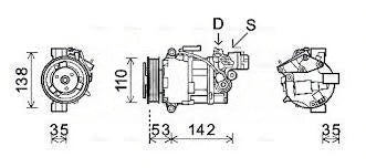 AC Compressor 64526915380 64529145351 64529156821 64529182793 Compatible With BMW 3 Series (E90) & X1 (E84)