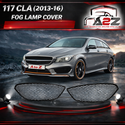 Fog Lamp Cover Front Bumper Grille  Compatible With MERCEDES-BENZ CLA 117 2013-2016 Fog Lamp Cover Left 1178851722 & Right 1178851822 Tag-FC-202