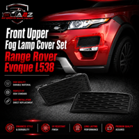 Front Upper Fog Lamp Cover Set Right LR035093 LR057396 LR026543 & Left LR035094 LR057397 LR026543 Compatible With Range Rover Evoque (L538) Tag No.206