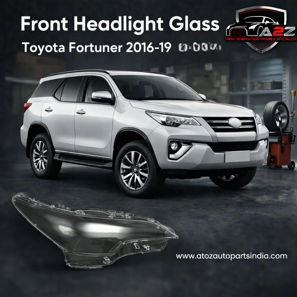 Front Headlight Glass Compatible With Toyota Fortuner 2016-19