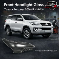 Front Headlight Glass Compatible With Toyota Fortuner 2016-19