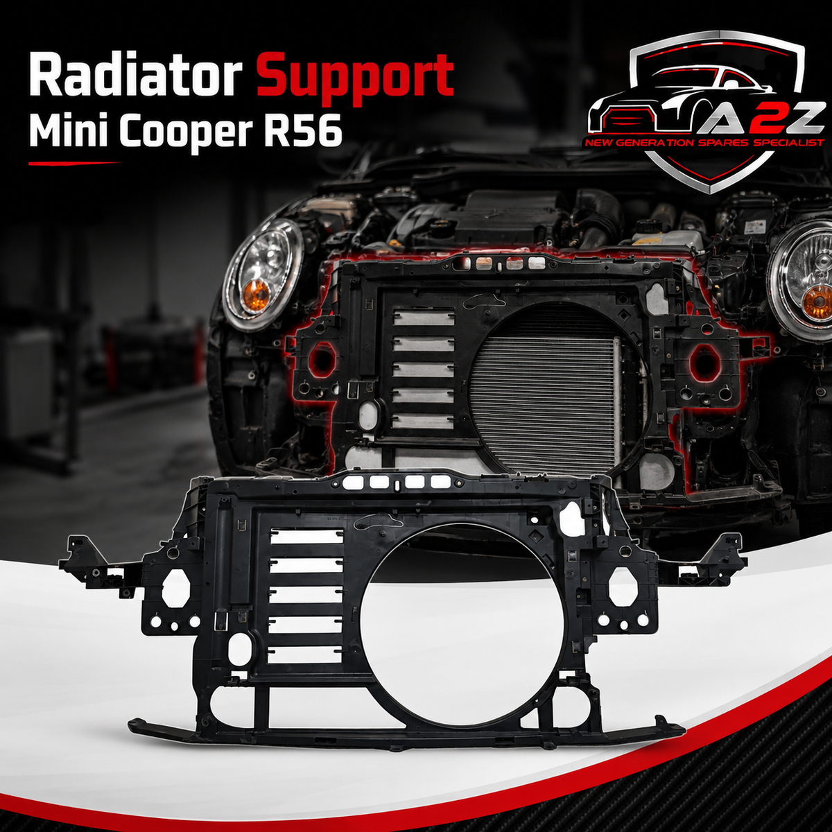 Radiator Support 51467147912 Compatible With Mini Cooper R56