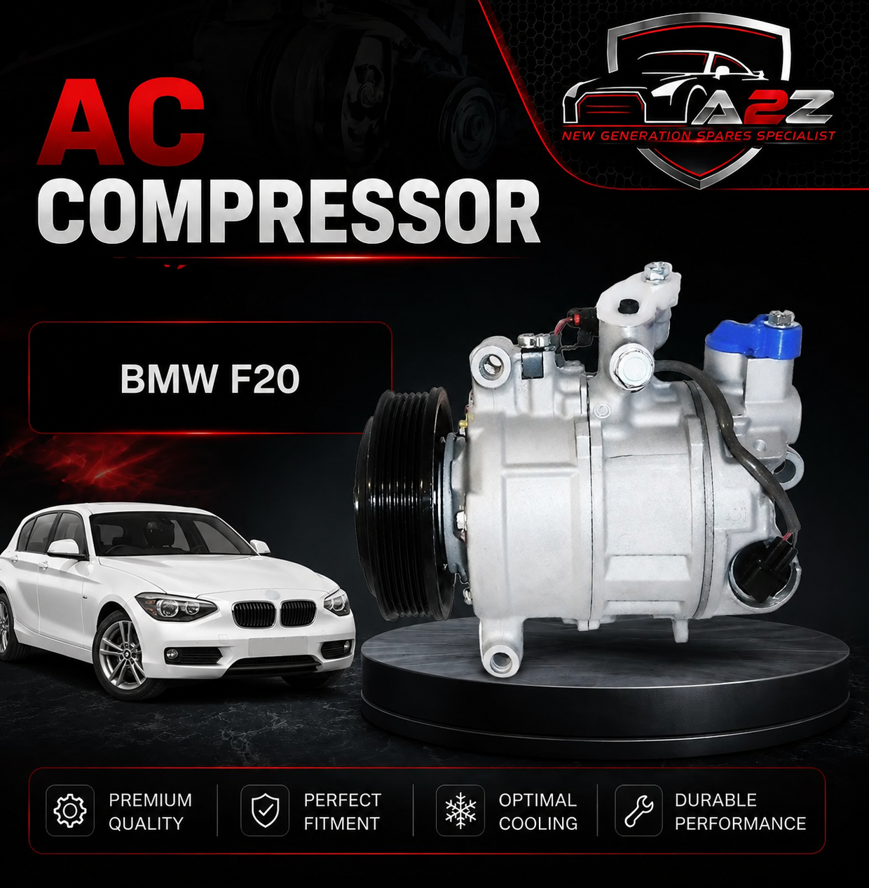 Air Conditioning Compressor 64529222296 Compatible With BMW F20