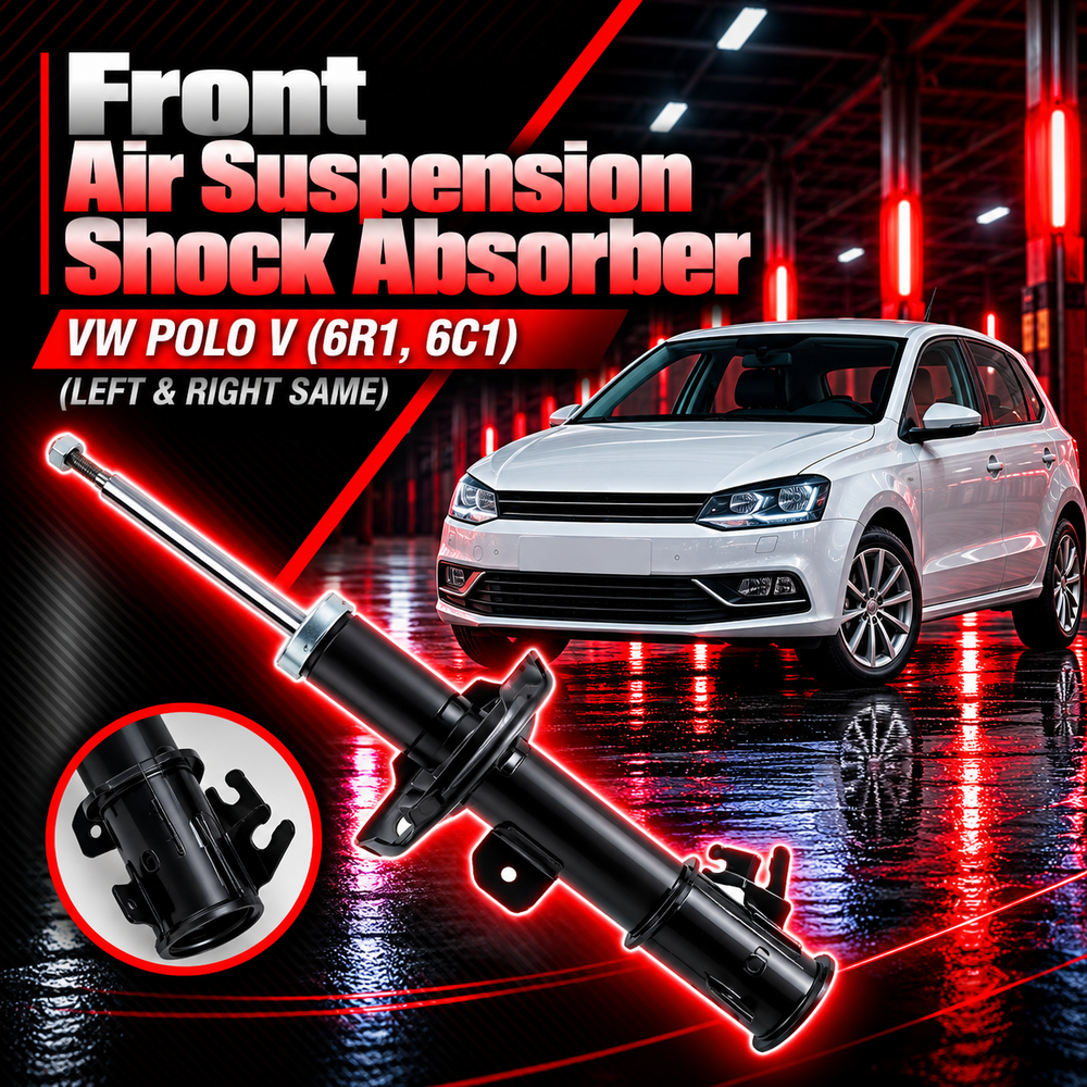 Front (Left & Right Same) Air Suspension Shock Absorber 6RD413031H Compatible With VW POLO V (6R1, 6C1) (1PCS)