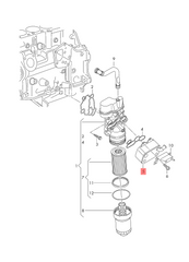 Oil Cooler 06D117021 Only cooler For Audi A3 A4 A6 Tag-O-12