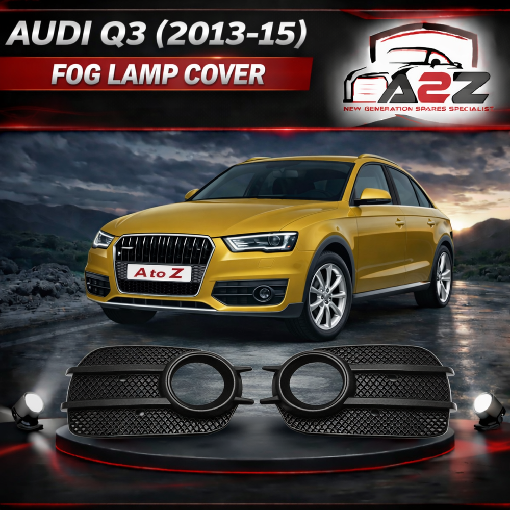 Fog Lamp Cover Set Left 8U0807681ASP9 & Right 8U0807682ASP9 Compatible With Audi Q3 (2013-15) Tag No.71