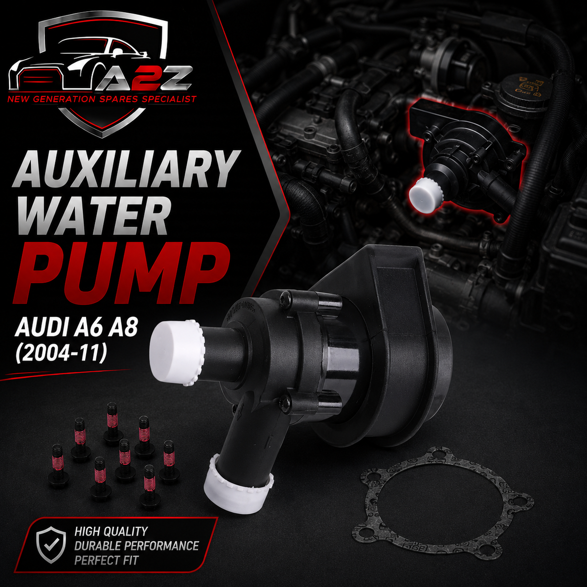 Auxiliary Water Pump 07C121599 Compatible With Audi A6 A8