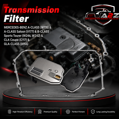 Transmission filter  2463772400 & EG934H D470 & HX161D 2463710780 2463770395 A2463710780 A2463770395 Compatible With  MERCEDES-BENZ A-CLASS (W176) & A-CLASS Saloon (V177) & B-CLASS Sports Tourer (W246, W242) & CLA Coupe (C117) & GLA-CLASS (X156) Tag : 139
