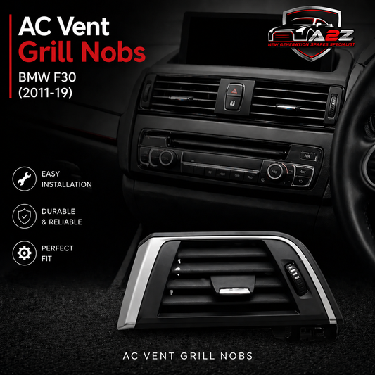 Black Ac Vent Grille Assembly Center & Right & Left Compatible With BMW 3 Series F30