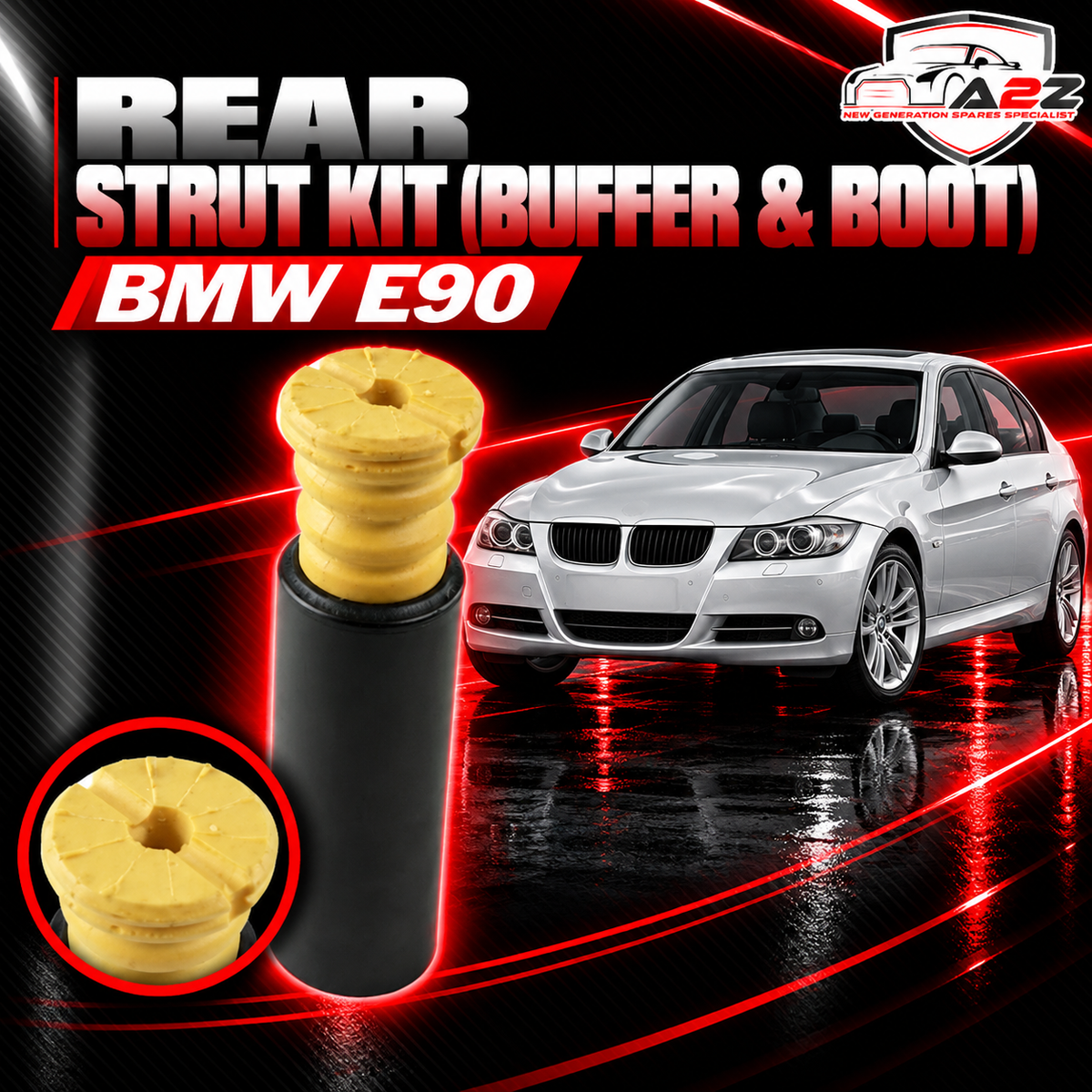 Rear Strut Kit (Buffer & Boot ) 33536767334 33506771738 33506771737 Compatible With BMW E90