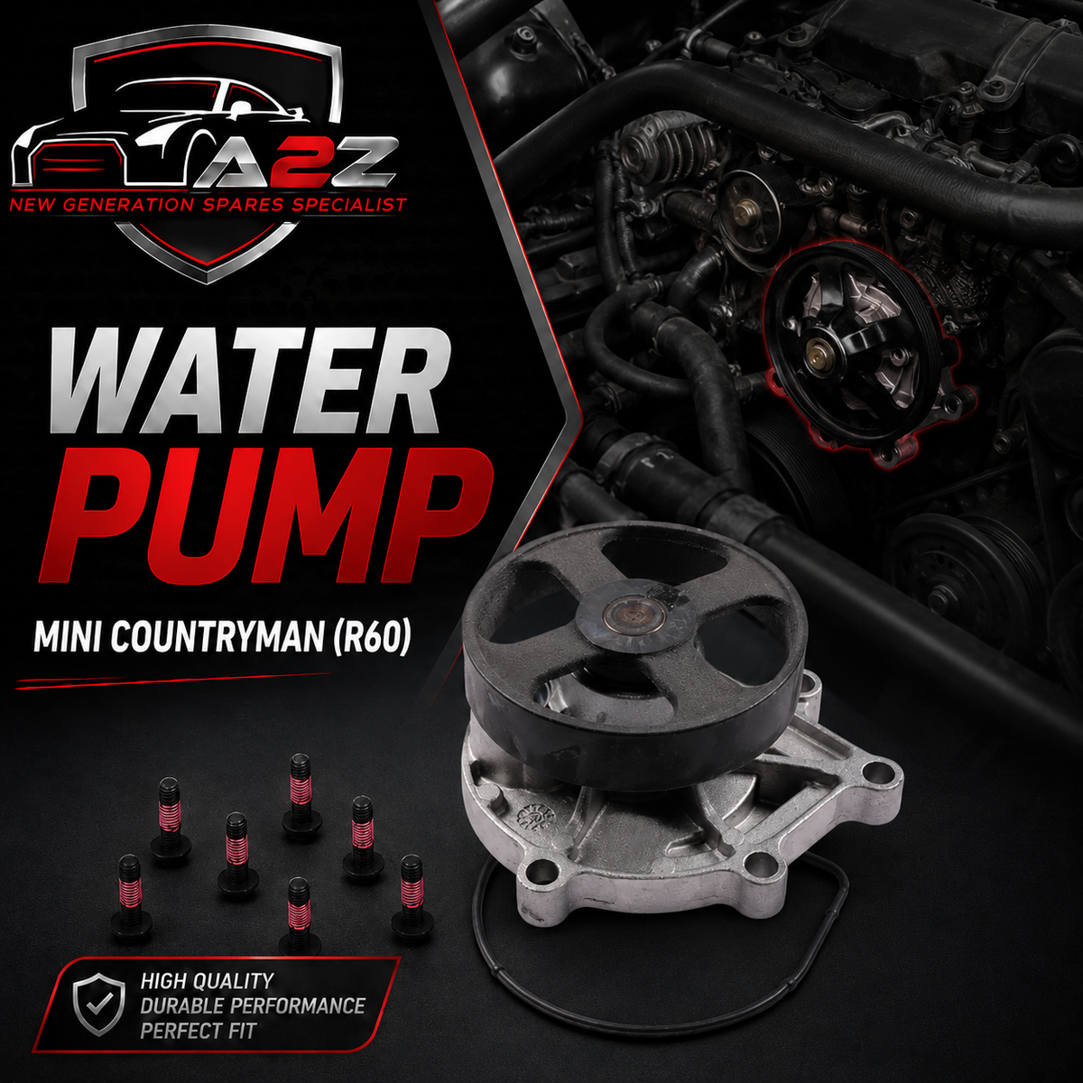 Water Pump WPS3210 11518512443 Compatible With MINI MINI COUNTRYMAN (R60) | MINI COUNTRYMAN / COOPER COUNTRYMAN | CROSSOVER (CONTINENTAL)