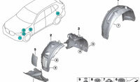 Front Fender Liner Left 51718090247 Compatible With BMW For 7 Series G70 (2019-25)