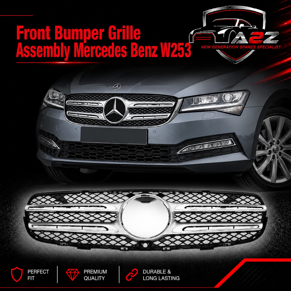 Front Bumper Grille Base Assembly Grill base With Camera Show Grill 2538882100 2538882100A A2538882100 Compatible With Mercedes Benz W253