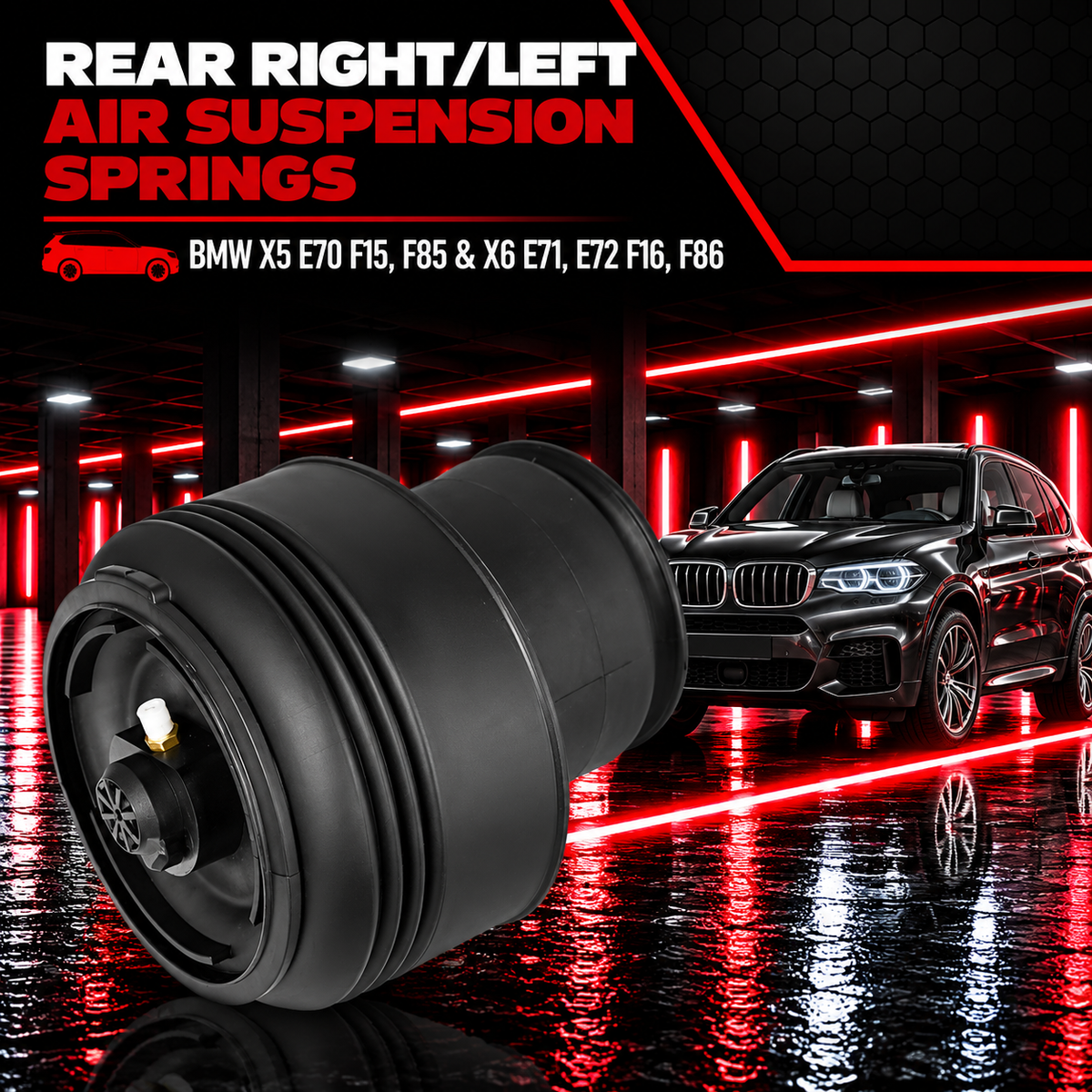 Rear Right/Left Air Suspension Springs 37126795013 Compatible With BMW X5 E70 F15, F85 & X6 E71, E72 F16, F86