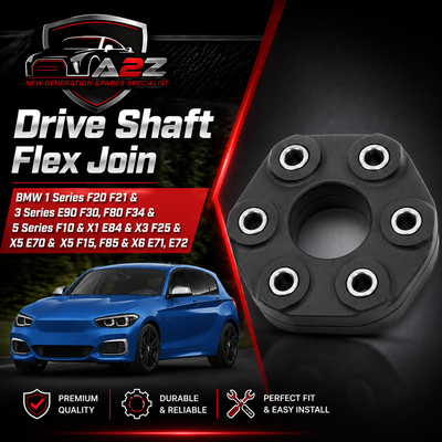 Drive Shaft Flex Joint 26117610372 26117527392 Compatible With BMW 1 Series F20 F21 & 3 Series E90  F30, F80 F34 & 5 Series F10 & X1 E84 & X3 F25 & X5 E70 & X5 F15, F85 & X6 E71, E72