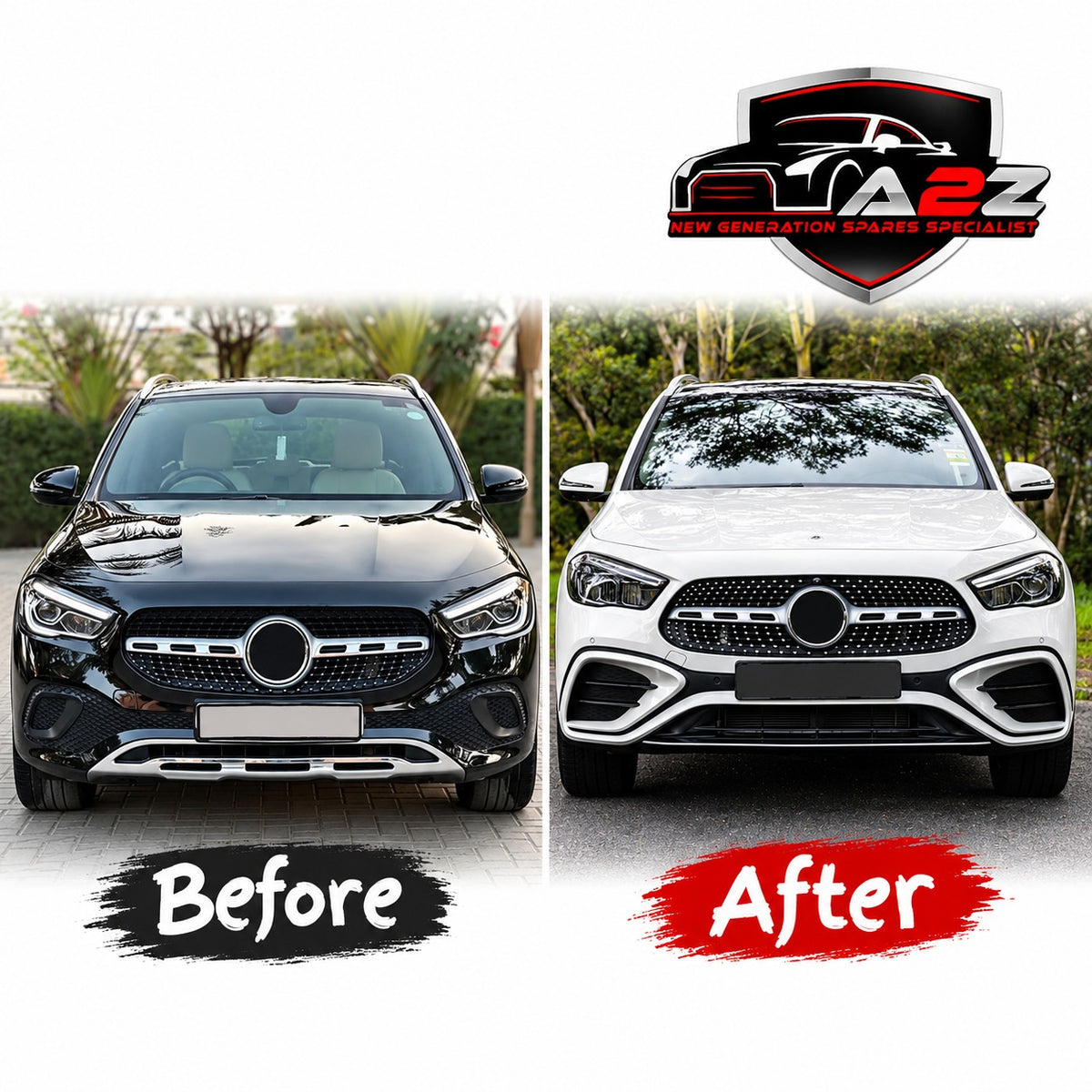 Front Bumper Kit 2478804508 Compatible With Mercedes Benz W247 GLA Upgrade To Mercedes Benz AMG (2021-2023) Tag No.FBK.214 (Shipping Cost Not Included In Price)
