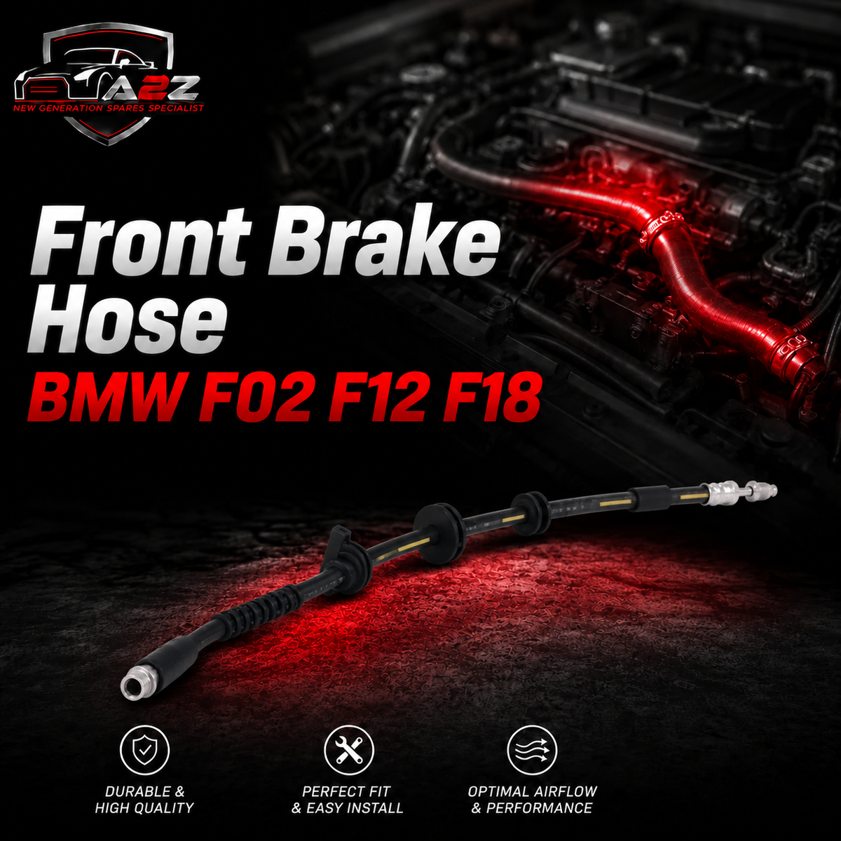 Front Brake Hose 34326775261 34326862799 Compatible With BMW F02 F12 F18