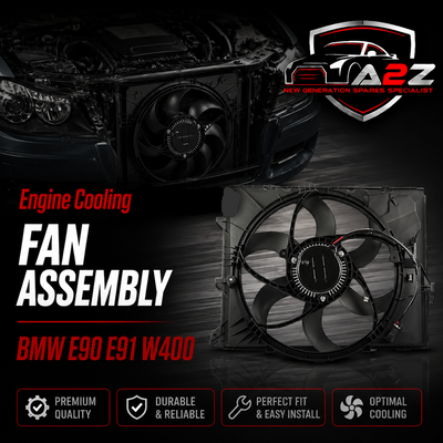 Engine Cooling Fan Assembly 17117590699 Compatible With BMW E90 E91 W400