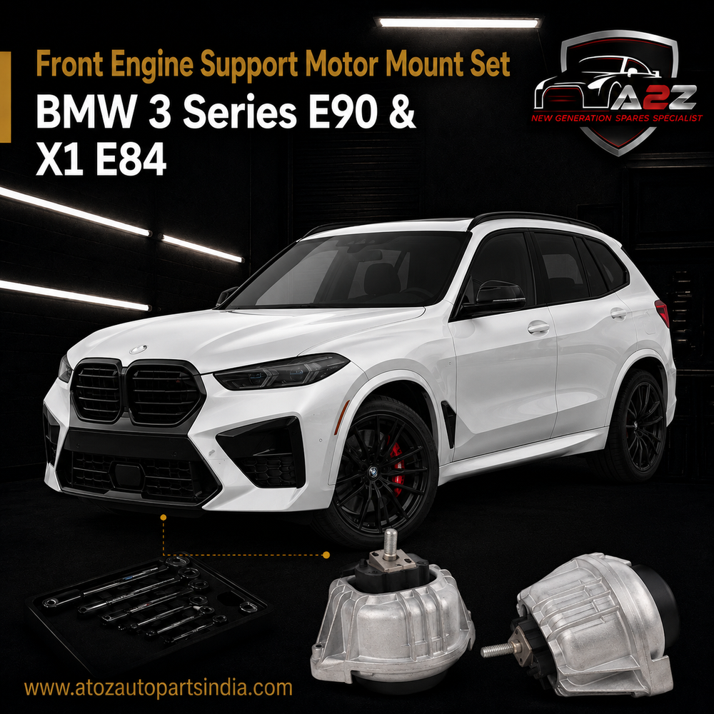 Front Engine Support Motor Mount Set Compatible With BMW 3 Series E90 & X1 E84  Engine Support Motor Mount Left 22116768851 & Right 22116768852