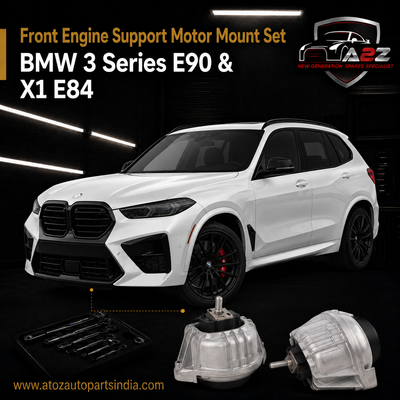 Front Engine Support Motor Mount Set Compatible With BMW 3 Series E90 & X1 E84  Engine Support Motor Mount Left 22116768851 & Right 22116768852