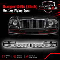 Bumper Grille ( Black ) Left 4W0807647G & Right 4W0807648M Compatible With Bentley Flying Spur