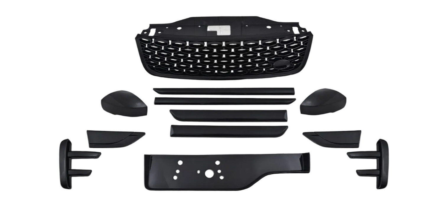 Body Kit (Glossy Black) Compatible With Land Rover Discovery 5 L462 2017