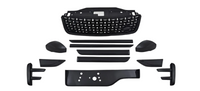 Body Kit (Glossy Black) Compatible With Land Rover Discovery 5 L462 2017
