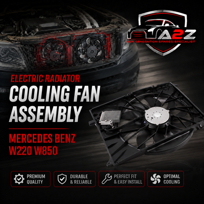 Electric Radiator Cooling Fan Assembly 2205000293 Compatible With Mercedes Benz W220 W850