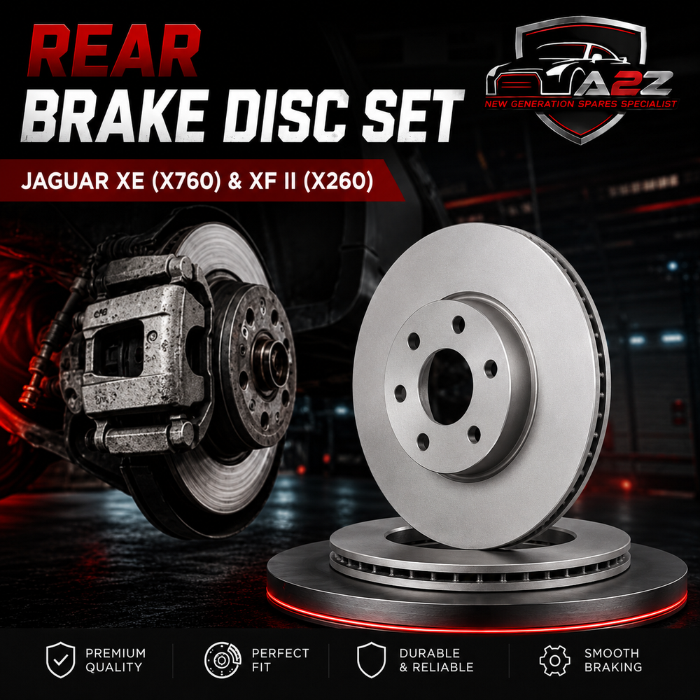 Rear Brake Disc Set T4N1744 Compatible With JAGUAR XE (X760) & XF II (X260)