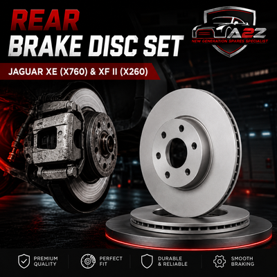 Rear Brake Disc Set T4N1744 Compatible With JAGUAR XE (X760) & XF II (X260)