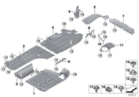 Rear Right Underbody penal 51128091980 Compatible With BMW For X5 X6 G05 G06 (2019)
