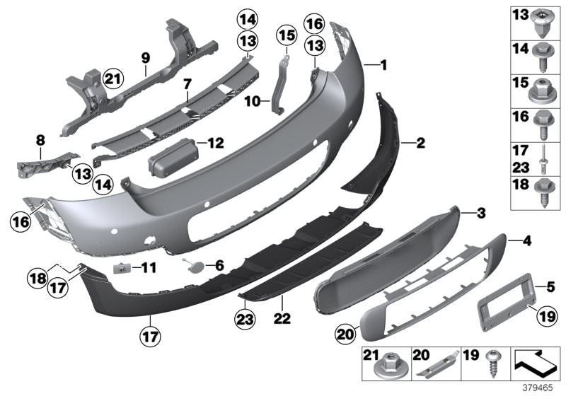 Rear Bumper Support Left 51129802115 Right 51129802116 Compatible With MINI COUNTRYMAN (R60) | MINI COUNTRYMAN / COOPER COUNTRYMAN | CROSSOVER (2011-2016) Tag No.1941
