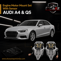 Engine Motor Mount Set With Sensor Compatible With AUDI A4 & Q5  Engine Motor Mount Bracket Left 8W0199371B & Right 8W0199372B