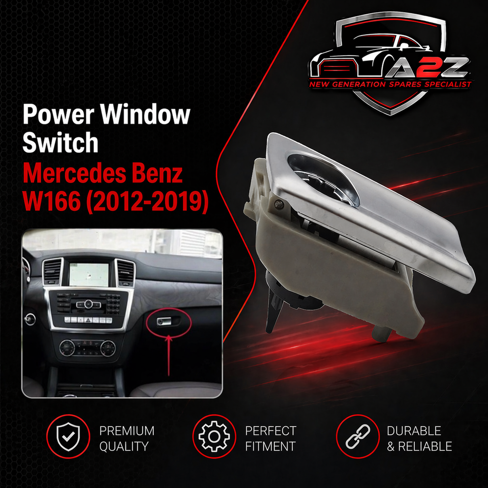 Dashboard Glove box switch handle Model A Beige & Chrome Silver 1666800491 Compatible with Mercedes Benz GLS W166