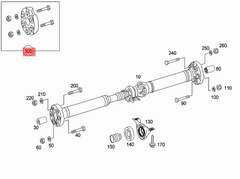 Front/Rear  Drive Shaft Flex Joint A0004110600 Compatible With MERCEDES-BENZ C-CLASS W204 W205 & CLS C218 C219 & E-CLASS W211 W212 & S-CLASS W221