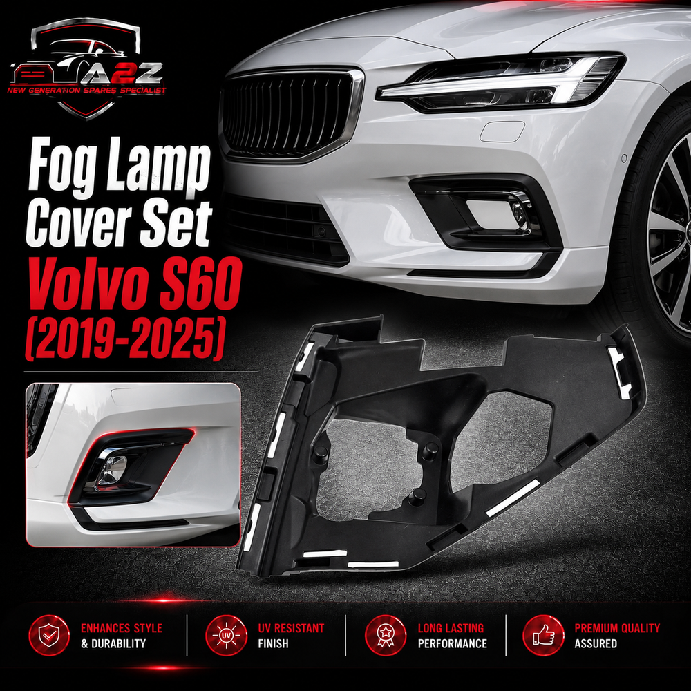 Fog Lamp Cover Set Left 31688804 & Right 31688805 Compatible With Volvo S60 (2019-25)