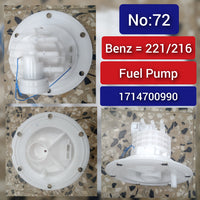 Fuel Pump 1714700990 1714710110 Compatible With MERCEDES-BENZ S-CLASS W221 Tag No.72