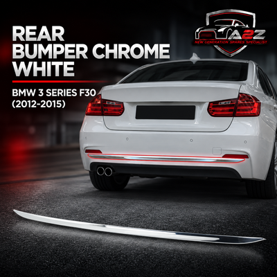 Rear Bumper Chrome White 51127288233 Compatible With BMW 3 SERIES F30 (2012-2015) Tag No.79