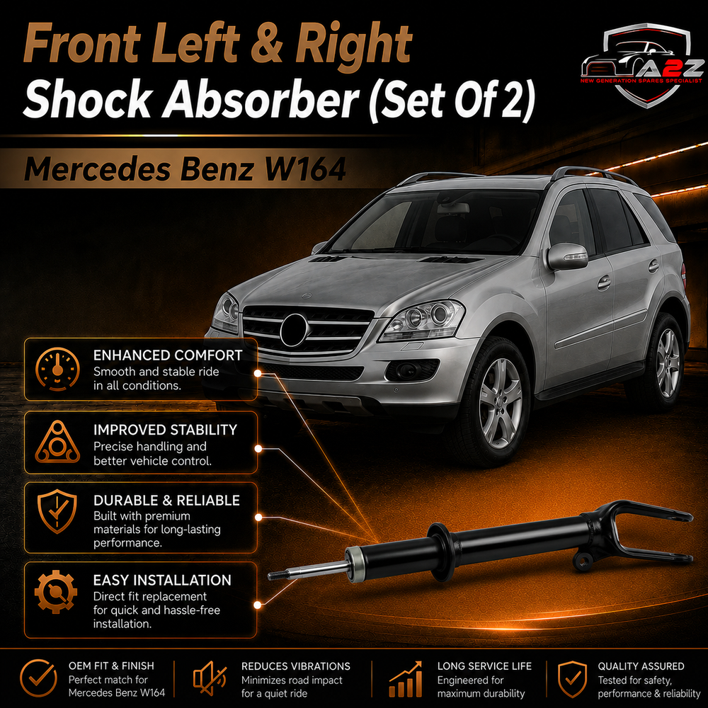 Front Left & Right Shock Absorber (Set Of 2) 1643200130 1643200230 A1643200130 A1643200230 Compatible With Mercedes Benz W164