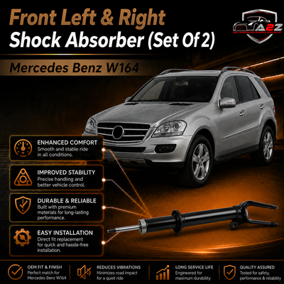 Front Left & Right Shock Absorber (Set Of 2) 1643200130 1643200230 A1643200130 A1643200230 Compatible With Mercedes Benz W164