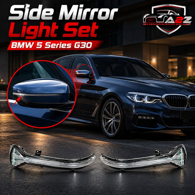 Side Mirror Light Set ( Blinker) Left 51167414649 & Right 51167414650 Compatible With BMW 5 Series G30 Tag No.55