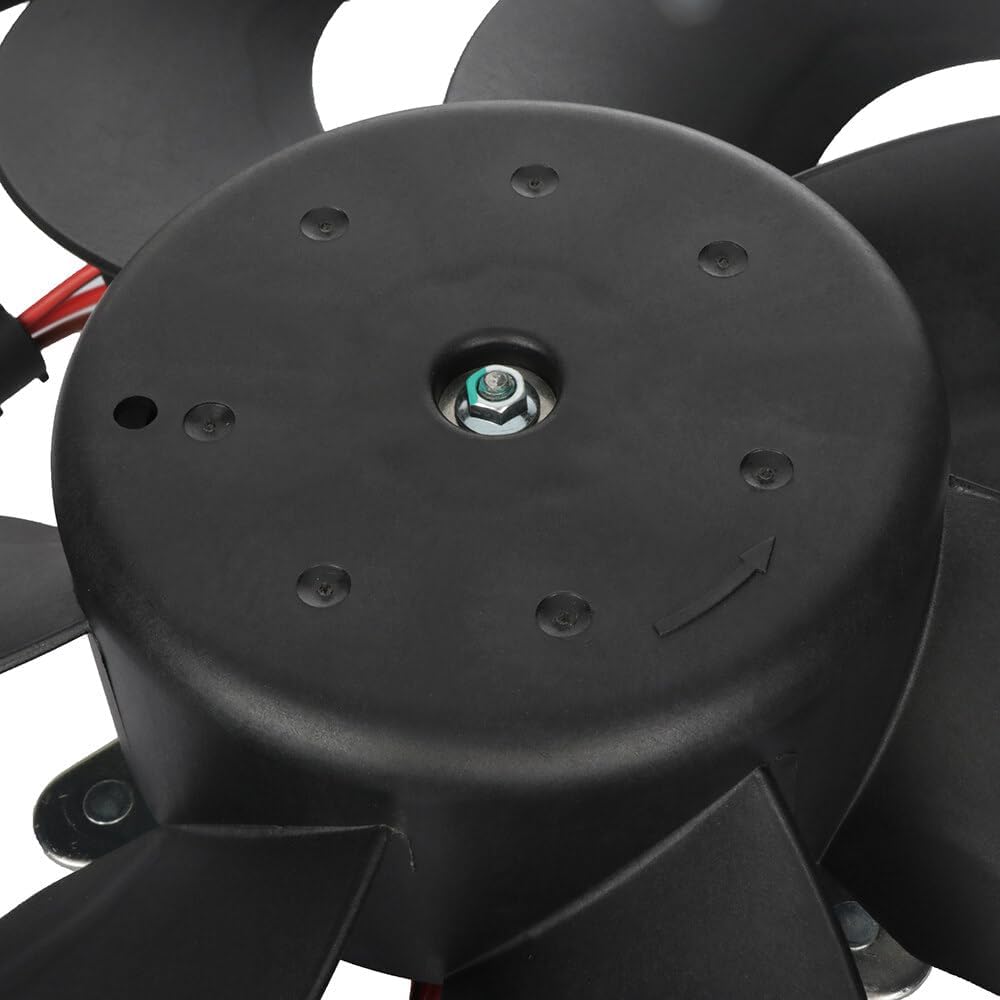 Engine Cooling Fan Motor Fan Assembly (Big) 6Q0959455Q Compatible With SKODA FABIA II (542) & OCTAVIA I (1U2) & VW NEW BEETLE (9C1, 1C1)